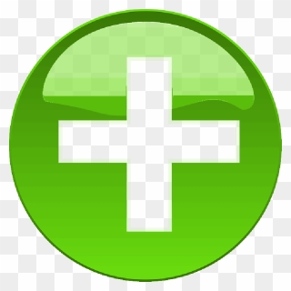 Green, Cross, Button, Medical, Medic - Green Medical Plus Symbol Clipart