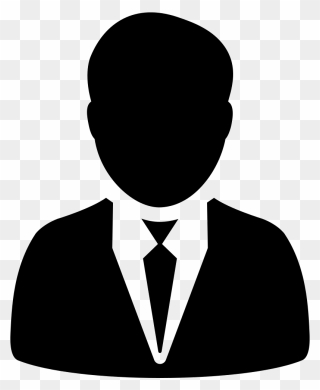 Man In Suit And Tie Svg Png Icon Free Download - Customer Image Black And White Clipart