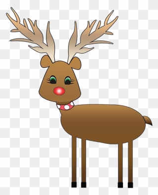 Transparent Deer Deer Reindeer Antler Clipart For Animals - Png Download