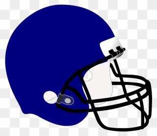 Blue Football Helmet Clipart - Png Download