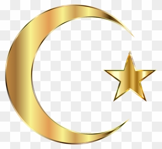 Moon Transparent Png Images - Gold Star And Crescent Clipart