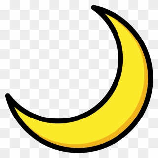 Crescent Moon Emoji Clipart - Png Download