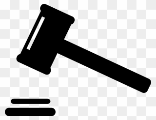 Transparent Auction Gavel Png - Hammer Png Icon Clipart