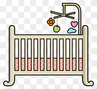 Baby Bed Clipart - Crib Clipart - Png Download