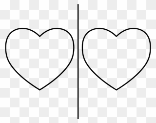 Digital Jim Dine Valentine Template - Heart Clipart