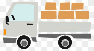 Truck Car Vehicle Clipart - トラック 荷物 イラスト 無料 - Png Download