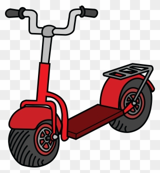 Free Clipart Of A Scooter - Scooter Clipart - Png Download