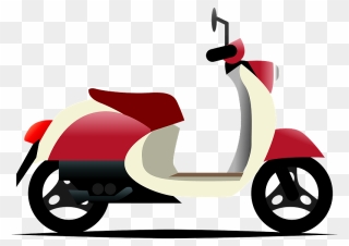 Motor Scooter Clipart - Motorcycle - Png Download