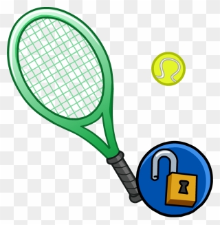 Club Penguin Wiki - Tennis Racquet Png Clipart