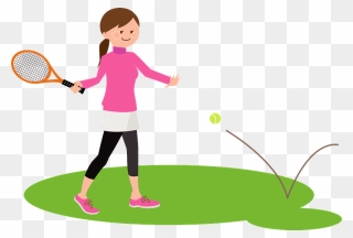 Tennis Sports Clipart - フリー テニス イラスト 無料 - Png Download