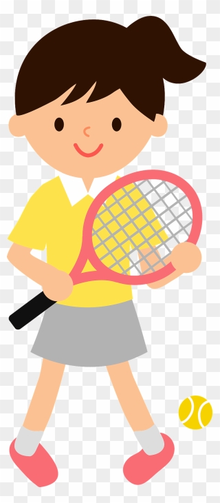 Tennis Sports Clipart フリー テニス イラスト 無料 Png Download Pinclipart
