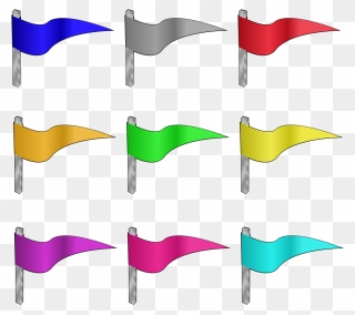 Different Colored Flags Svg Clip Arts - Flag In Different Colors - Png Download