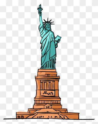 Statue Of Liberty Cartoon Download - Statue Of Liberty Clipart