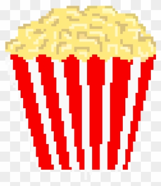 Popcorn Pixel Art Minecraft Clipart