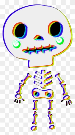 Transparent Cute Halloween Skeleton Clipart - Transparent Cute Skeleton - Png Download