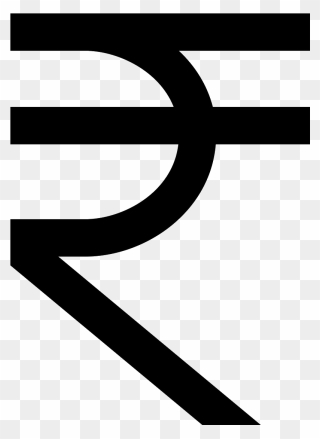 Indian Rupee Sign Currency Symbol - Indian Rupee Symbol Png Clipart