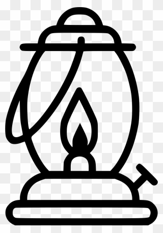 Lamp Clipart Gas Lamp - Gas Lamp Clipart Black And White - Png Download