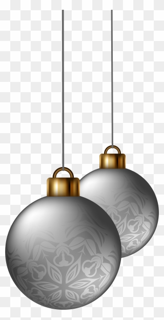 Ornament Clipart Silver Gold Decoration - Christmas Decoration Png Ball Transparent Png