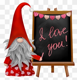 Valentine's Gnomes Clip Art - Png Download