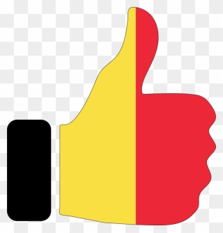 Angle,thumb,yellow - Belgium Clip Art - Png Download