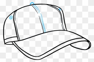 How To Draw Baseball Cap - Baseball Cap Drawing Png Clipart