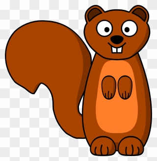 Squirrel Stoat Ferret Computer Icons Drawing - Cartoon Squirrel Clip Art - Png Download