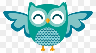 Clipart Border Owl - Cute Owl Png Cartoon Transparent Png