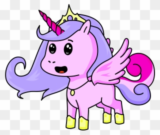 Royal Blue Unicorn Clipart