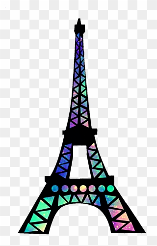 #ftestickers @mpink88 #glitter #sparkle #galaxy #paris - Eiffel Tower Clip Art - Png Download