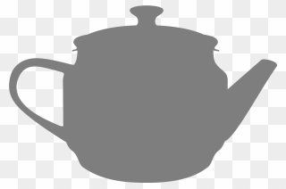 Grey Teapot Clipart - Png Download