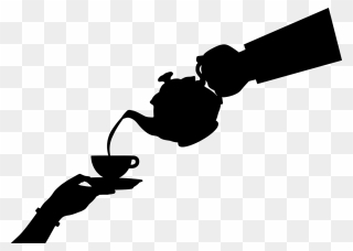 Pouring Tea Silhouette Clipart