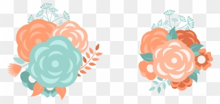 Transparent Wedding Flower Clip Art - Vector Peach Flower Png