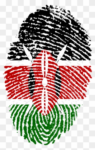 Transparent Lord Murugan Statue Clipart - Kenya Flag Fingerprint - Png Download