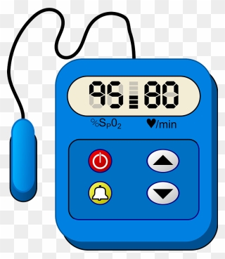 Pulse Oximeter Clipart - Heart Rate Monitor Clipart - Png Download