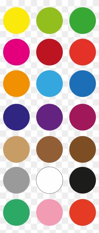 Transparent Artists Palette Clipart - Colour Palette Circle Png