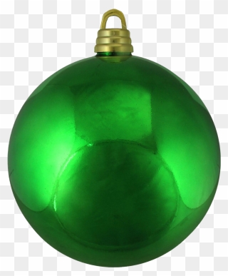 Single Green Christmas Ball Png Clipart - Single Christmas Ornaments Png Transparent Png