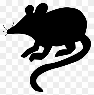 Transparent Rat Clipart Png - Silueta De Un Raton