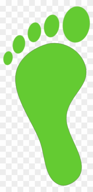 Footprint - Clipart - Green Footsteps - Png Download