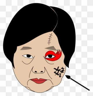 Face Of Asian Women - Illustration Clipart