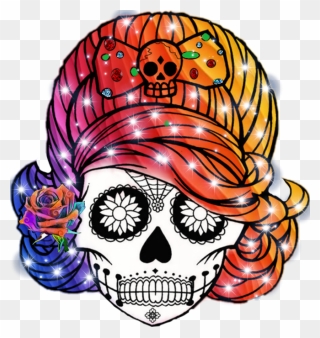 Sugar Skull - Calaveras Mexicanas Para Colorear Clipart