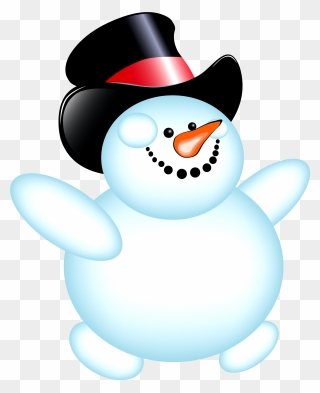 Clipart Black And White Library Amazing Making A Snowman - Transparent Background Cartoon Snowman - Png Download
