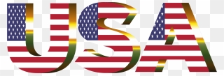 Flag Of The United States United States Flag Code Clip - Usa Word Transparent Background - Png Download