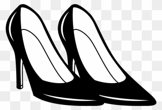 1520631972 Clipart - High Heels Clipart Black And White - Png Download