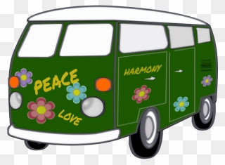 Hippy Van - Transparent Van Clipart - Png Download