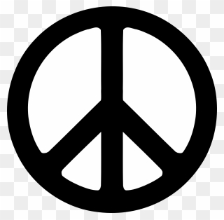 Hippie Logo Gallery - Peace Sign Png Clipart