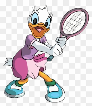 #daisyduck #tennis#sport#cartoon #cartoondisney #goodmorning - Disney Tennis Clip Art - Png Download