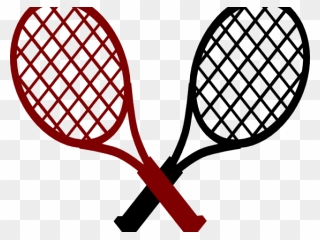 Smash Clipart Tennis - Crossed Tennis Rackets Clip Art - Png Download