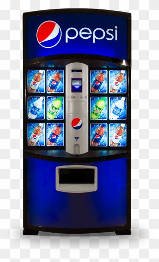 Pepsi Transparent Vending Machine - Coke Vending Machine Png Clipart