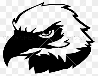 Bald Eagle Clip Art - Black And White Eagle Head - Png Download