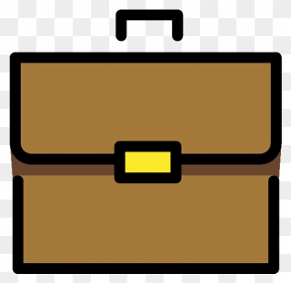 Briefcase Emoji Clipart - Briefcase - Png Download